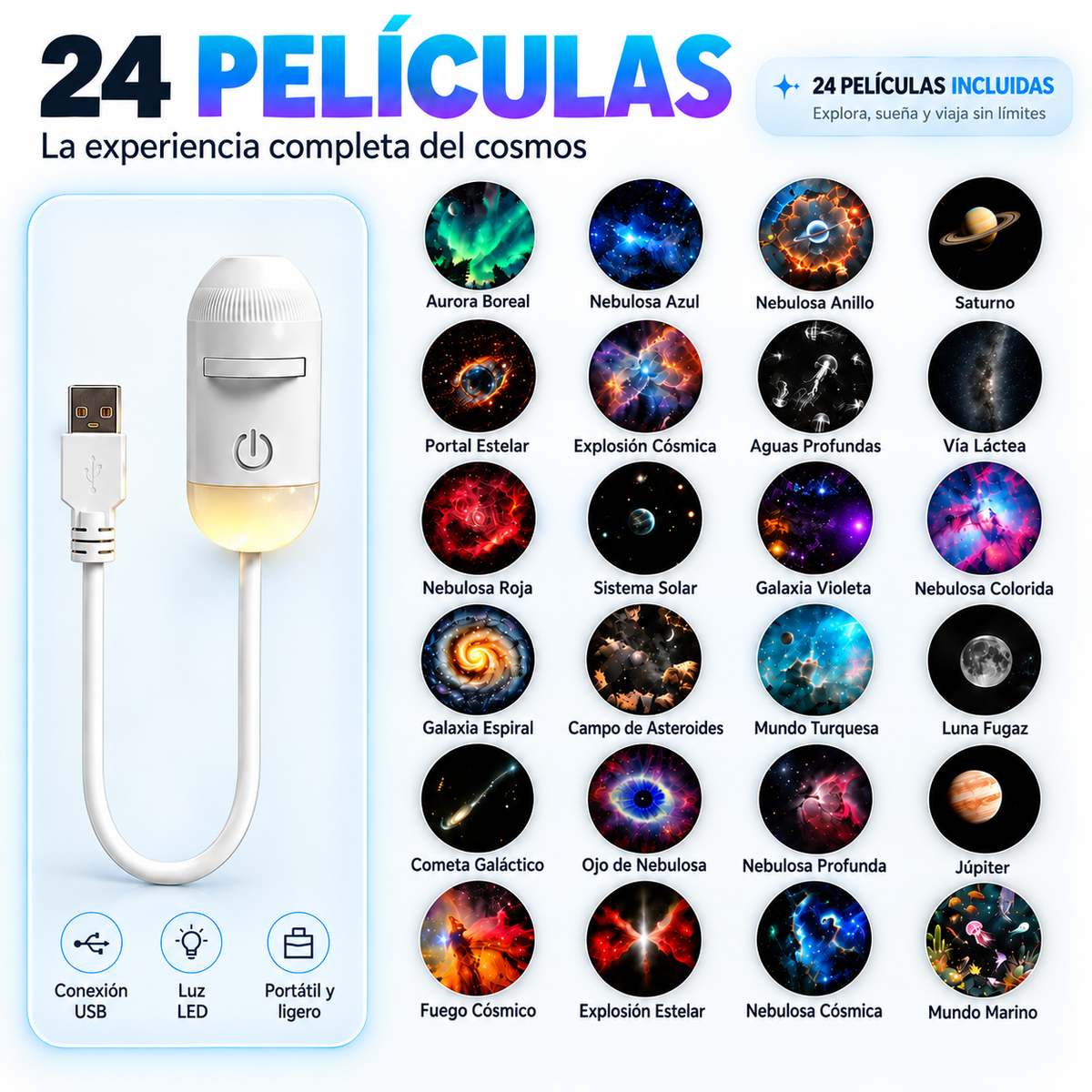 GalaxyLux™ Proyector de Galaxias