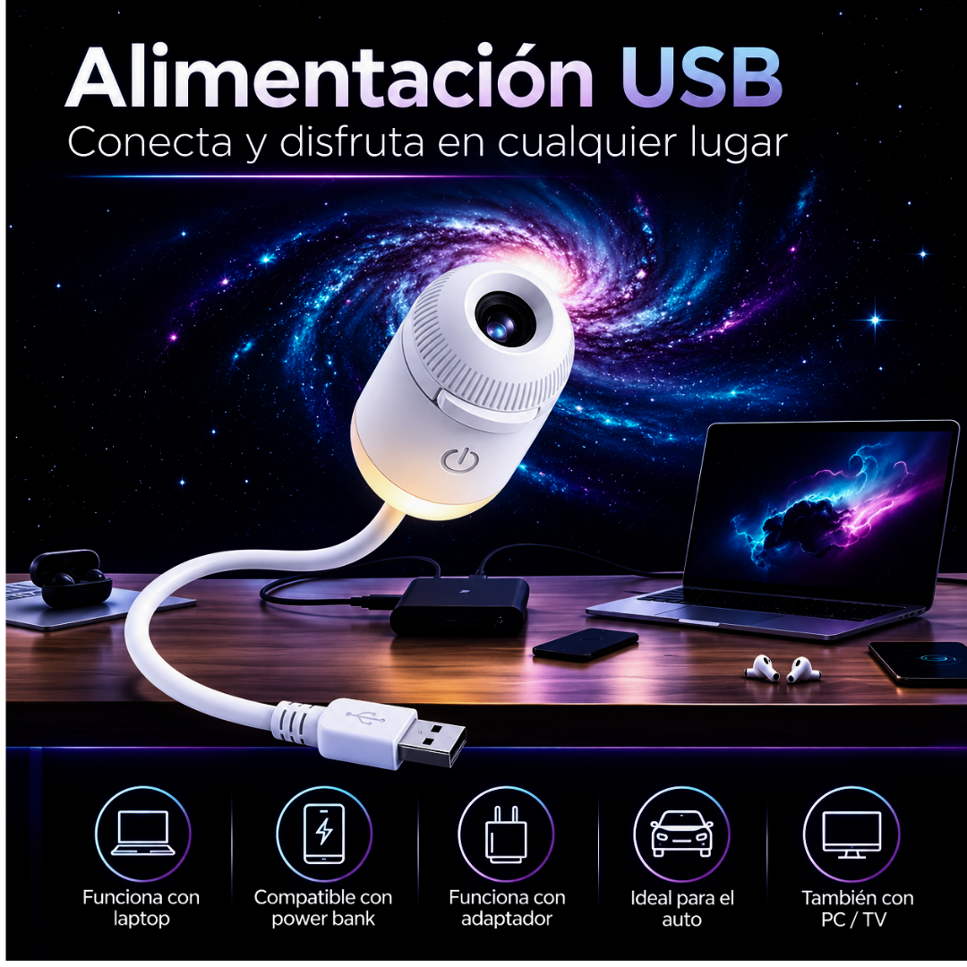 GalaxyLux™ Proyector de Galaxias 360°