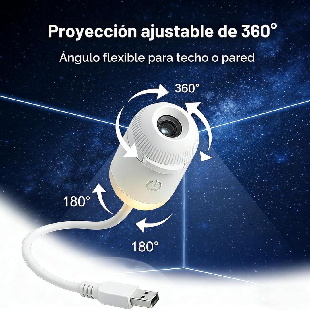 GalaxyLux™ Proyector de Galaxias 360°